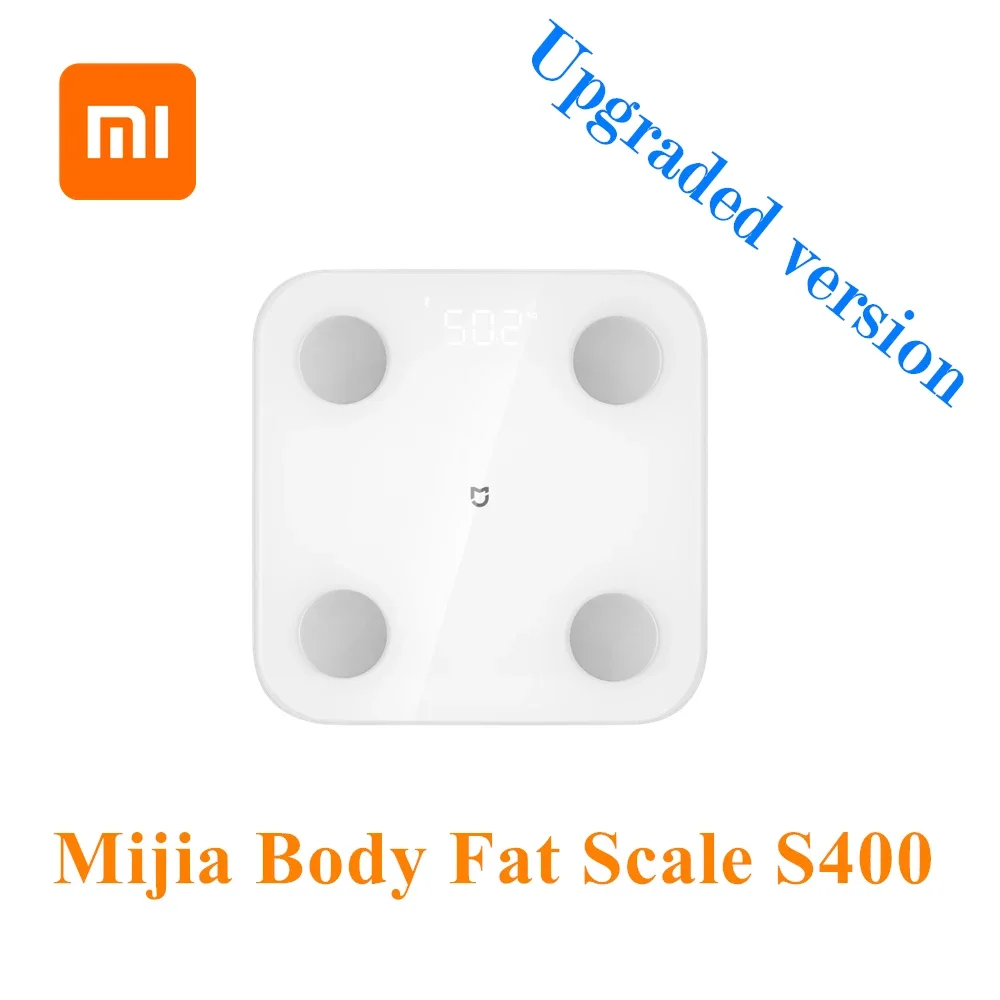 Xiaomi Mijia Body Fat Scale S400 Bluetooth 5.0 LED Display 150kg Body Data Body Composition Testing Scale Work With Mi Home App