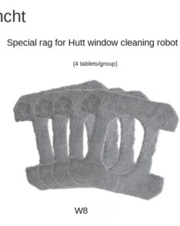 For HUTT W8 Part Pack Electric Window Cleaner Robot Rag MOP Window Glass Cleaning Clothes Kits